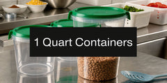 1 Quart Plastic Containers: A Food Service Pro's Guide