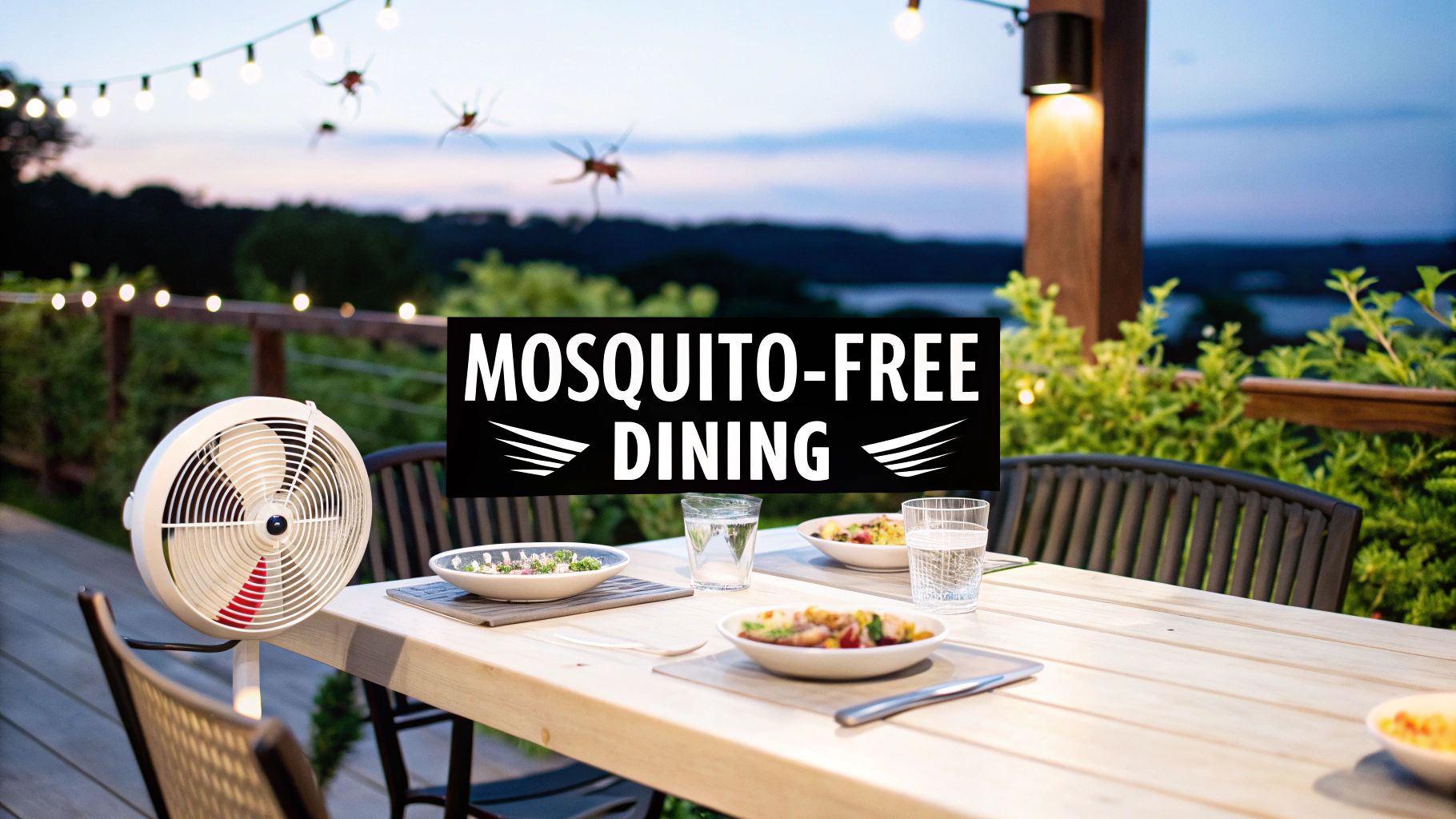 Using Fans to Keep Mosquitoes Away From Your Outdoor Space